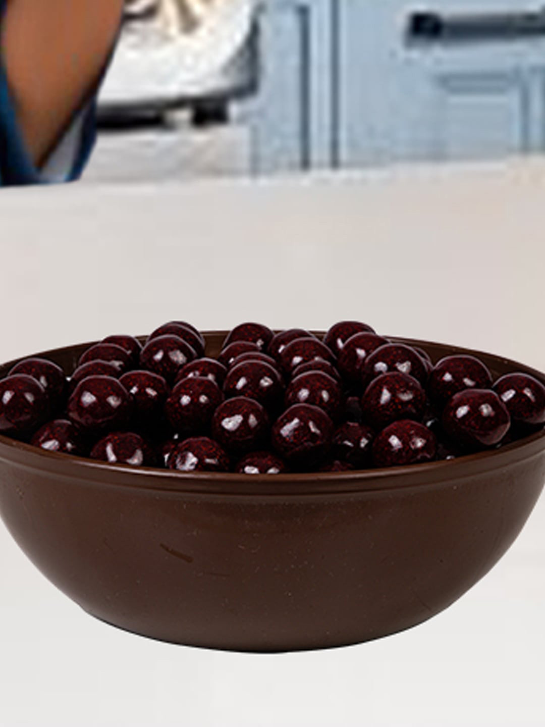 Kuber Industries Brown & White 12 Pieces Dishwasher Safe Round Serving Bowls -250 ml Each
