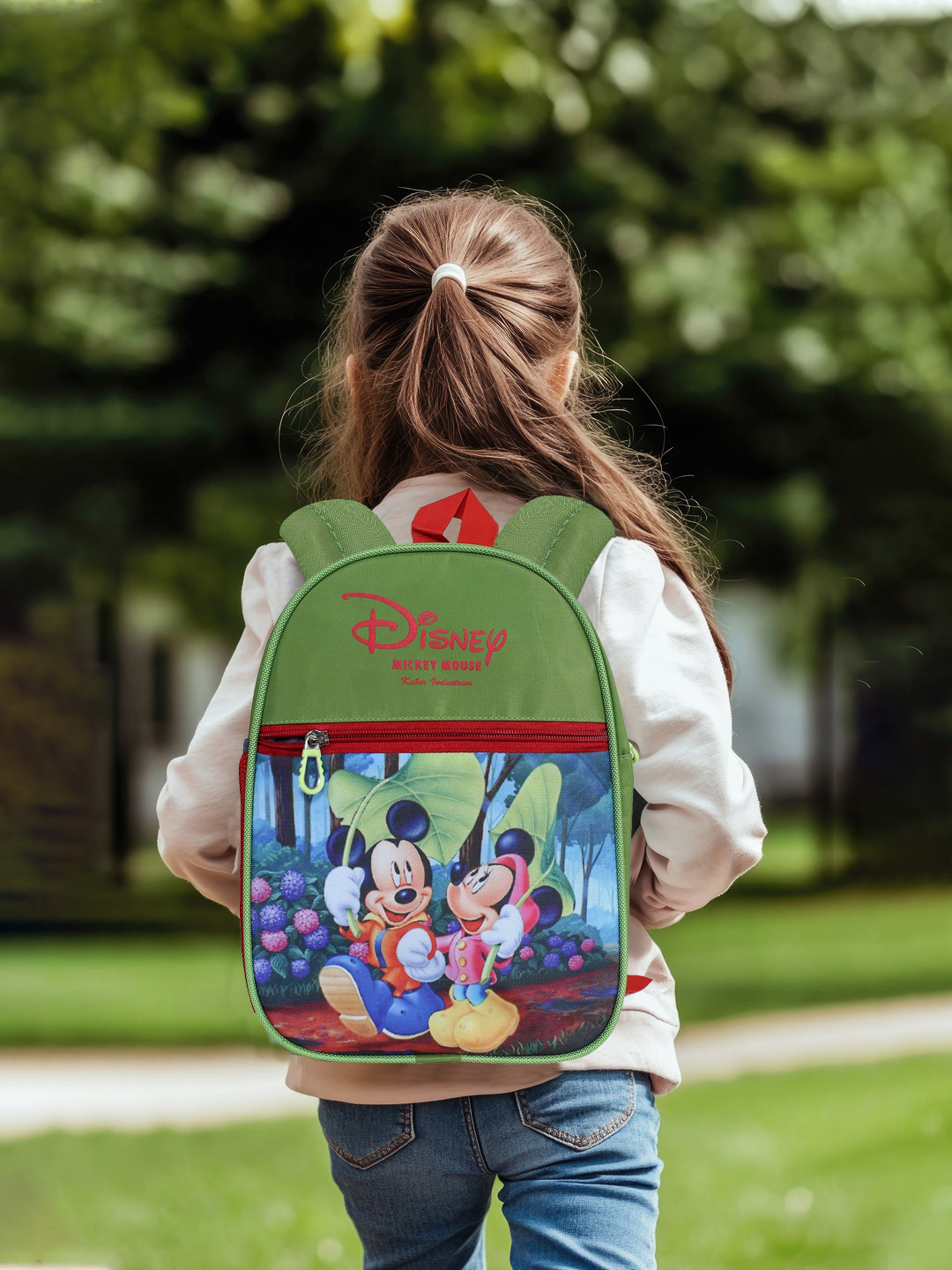 Kuber Industries Boys Disney Mickey Printed Backpack