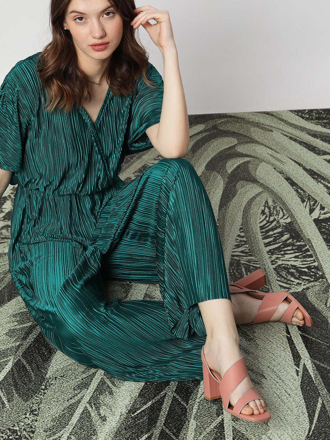 Vero Moda Open Toe Block Heels With Buckles