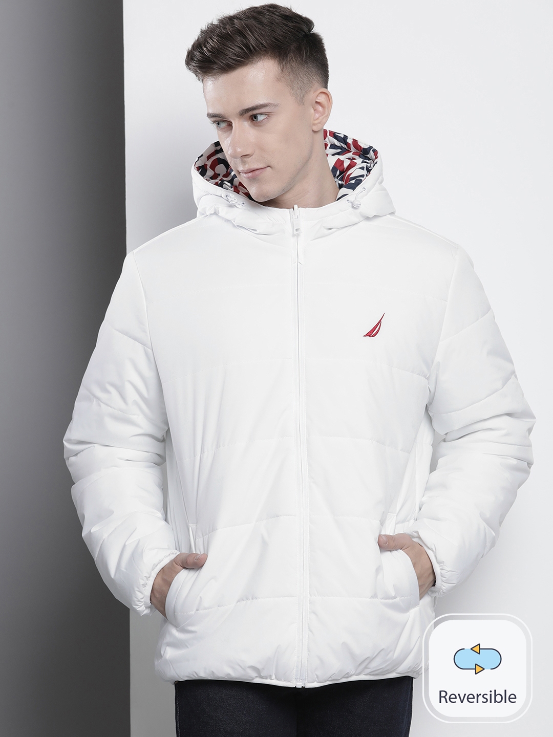 Nautica white puffer jacket new arrivals