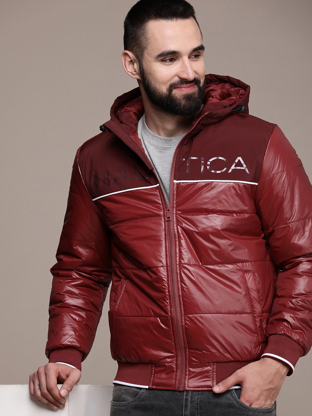 Nautica logo bomber hotsell