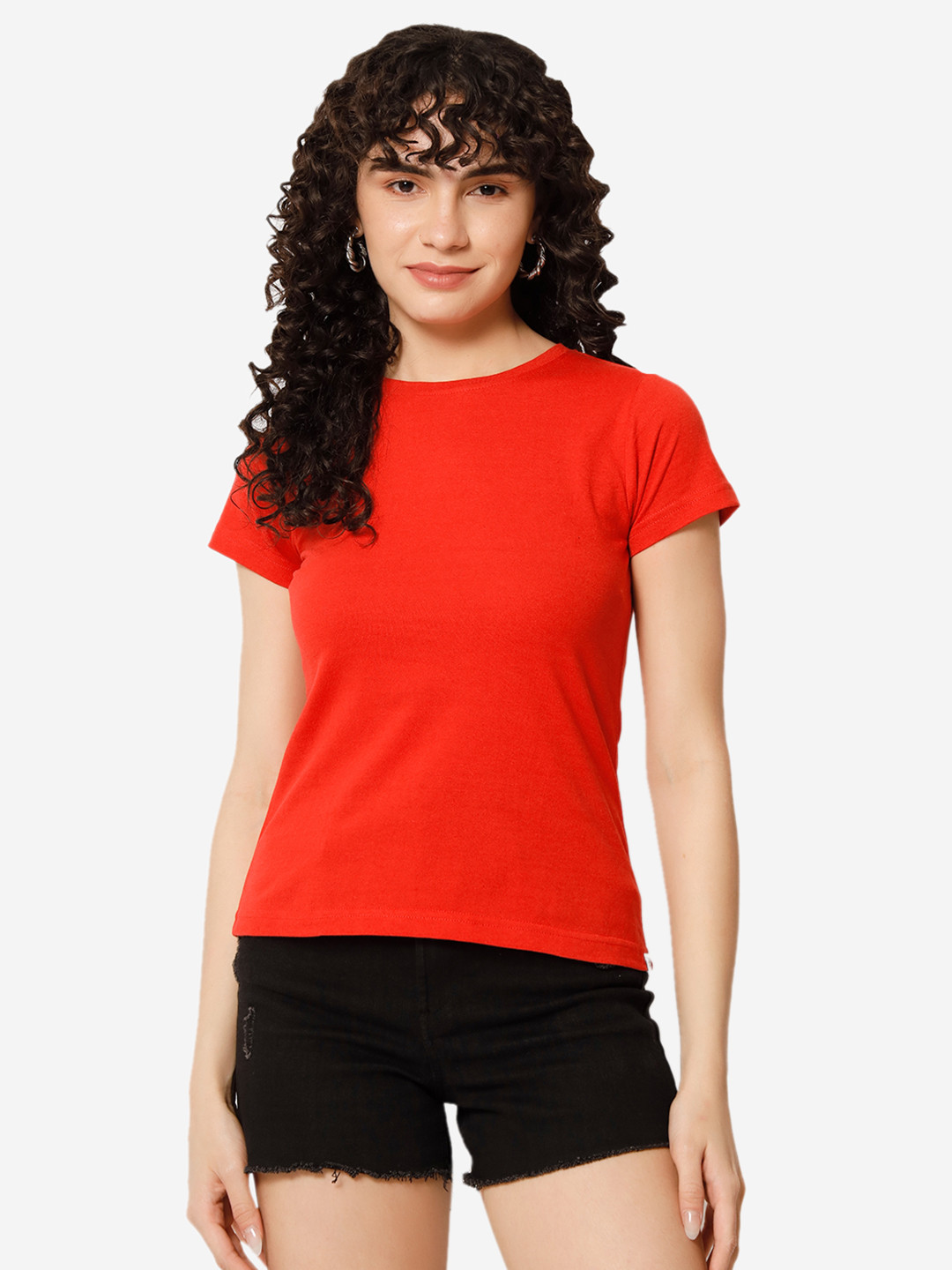 XOXO Design Round Neck Pure Cotton T-shirt