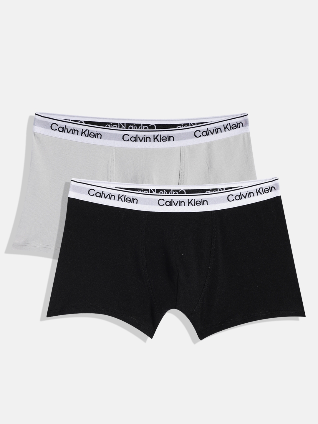 Buy Calvin Klein Underwear Boys Pack Of 2 Solid Trunks B7004190UE