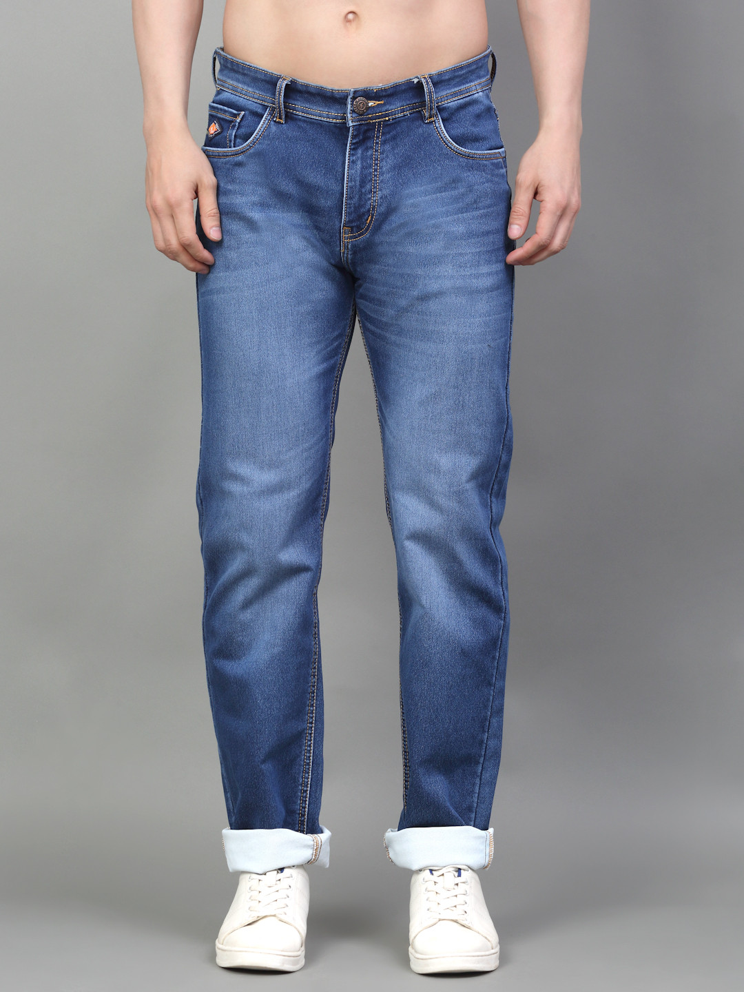 LOUIS STITCH Men Relaxed Fit Light Fade Stretchable Jeans
