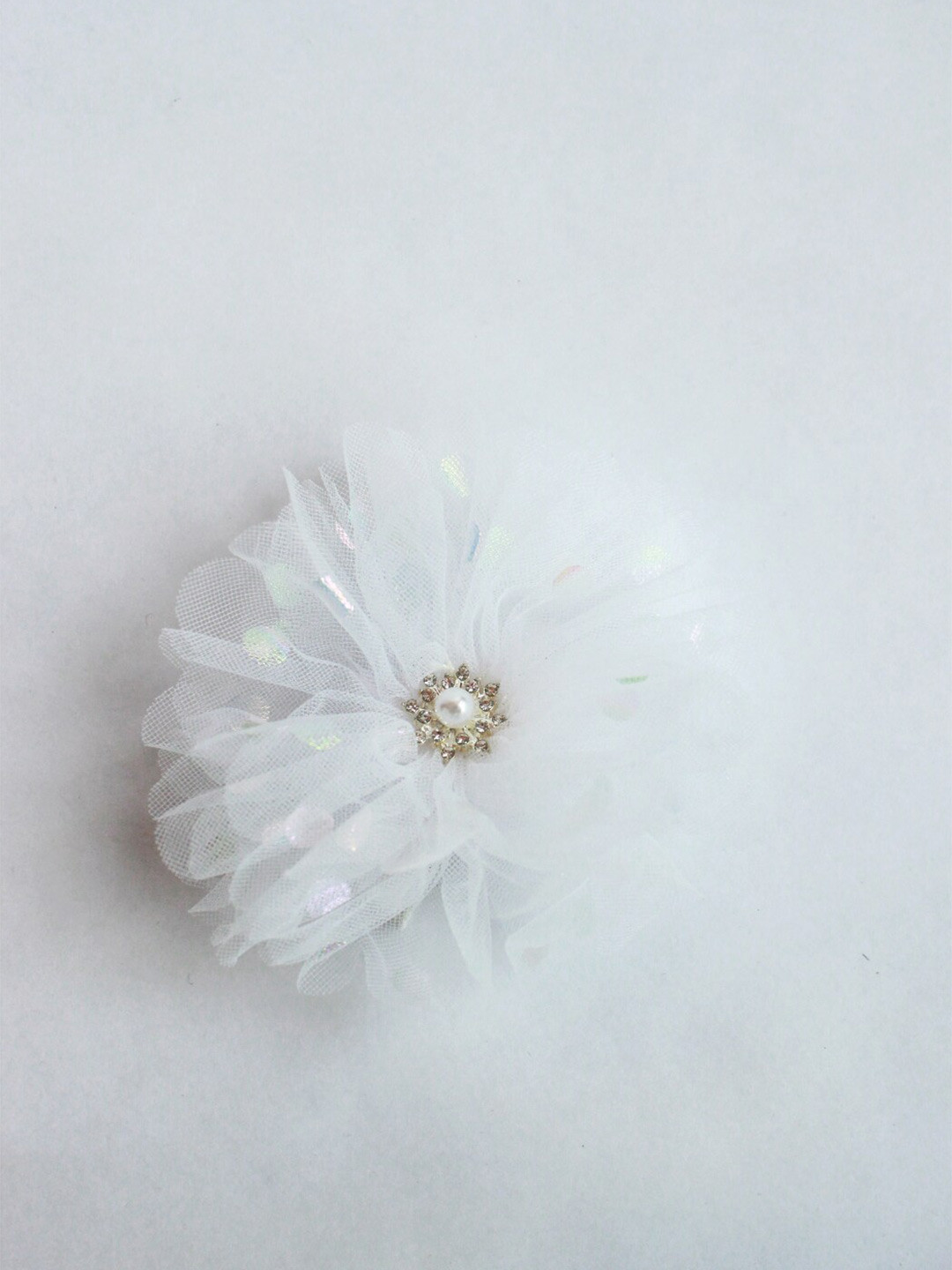 Choko Girls Sheer Tutu Net Flower Hair Clip