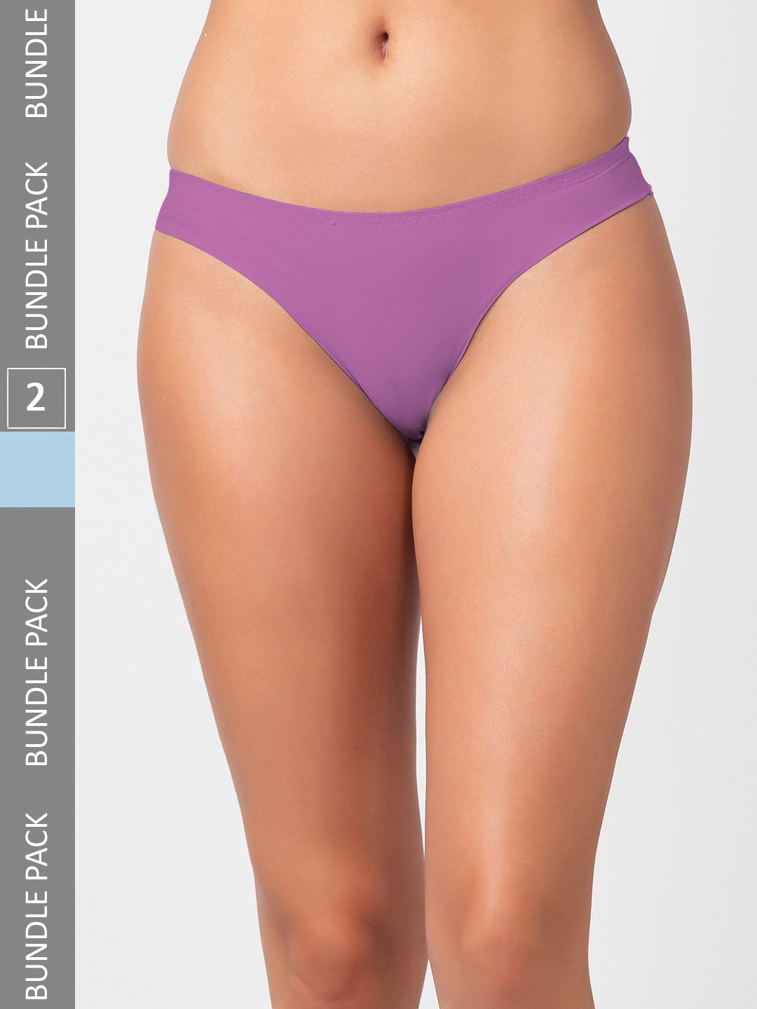NOIRA Women Pack Of 2 Assorted Thongs Briefs