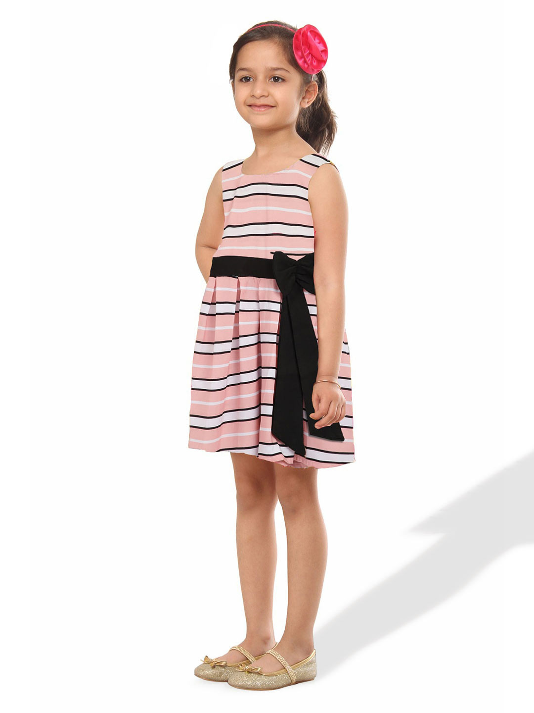 Kids On Board Striped Fit & Flare Dress