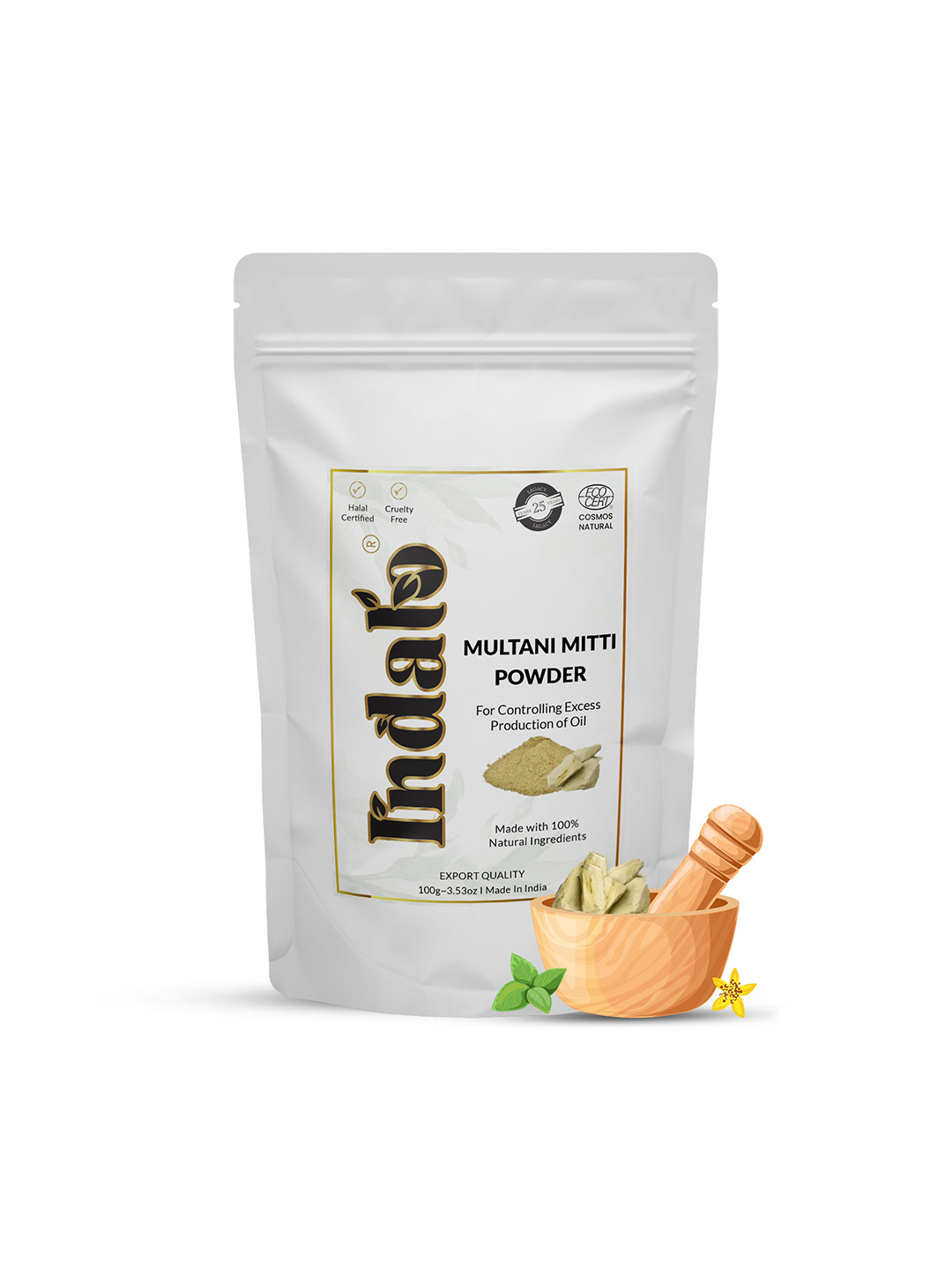 Indalo Multani Mitti Powder for Skin & Hair Repair - 100g