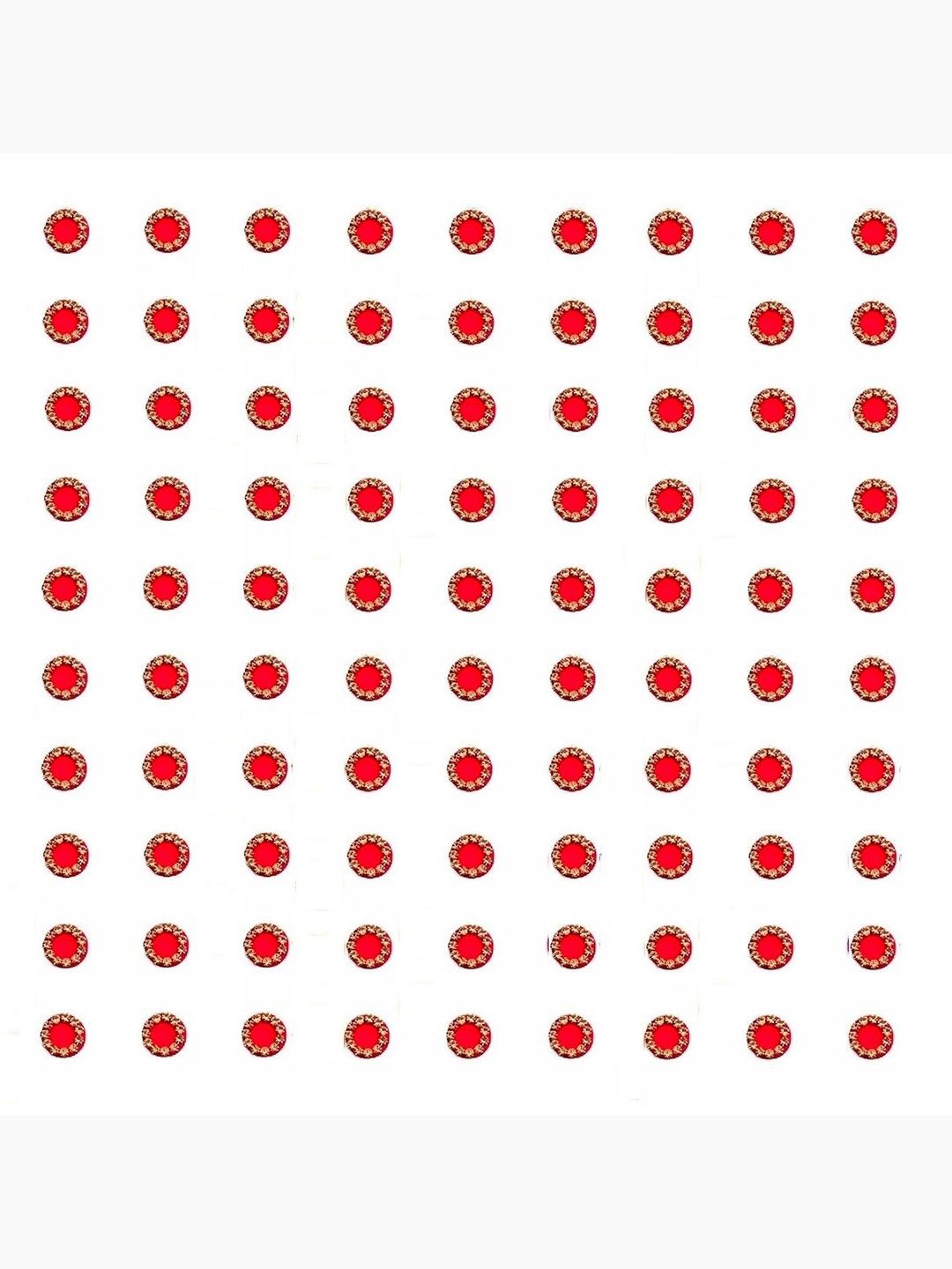 VAMA Women 90 Pcs Red Bridal Stone Kumkum Sindoor Sticker Forehead Dots Bindi