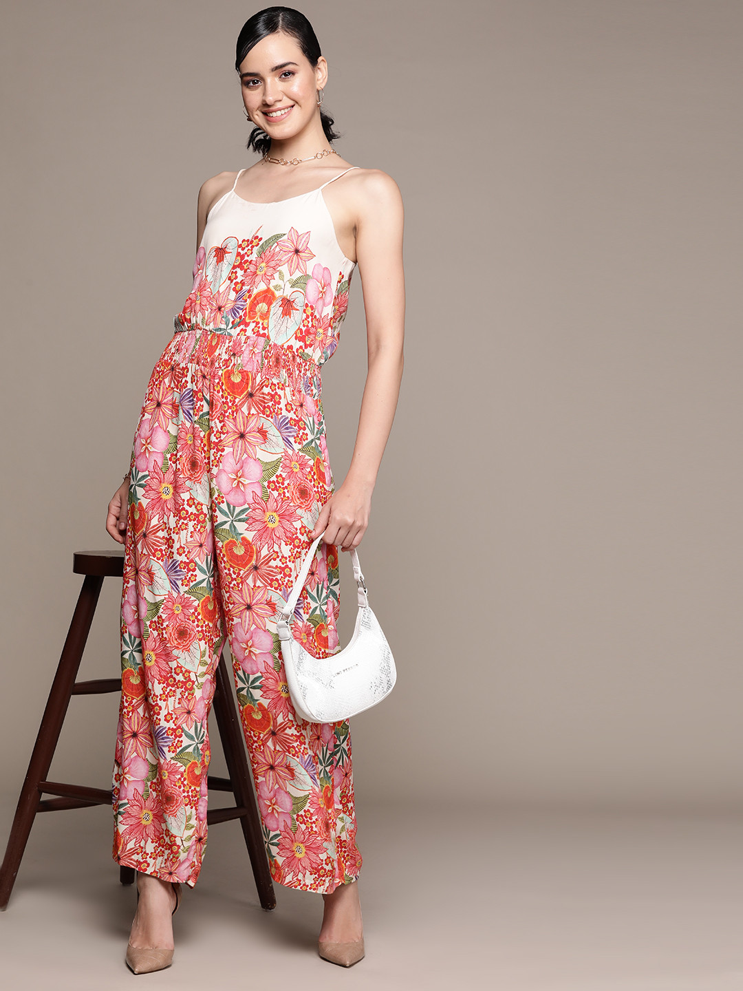 Label Ritu Kumar Printed Basic Jumpsuit