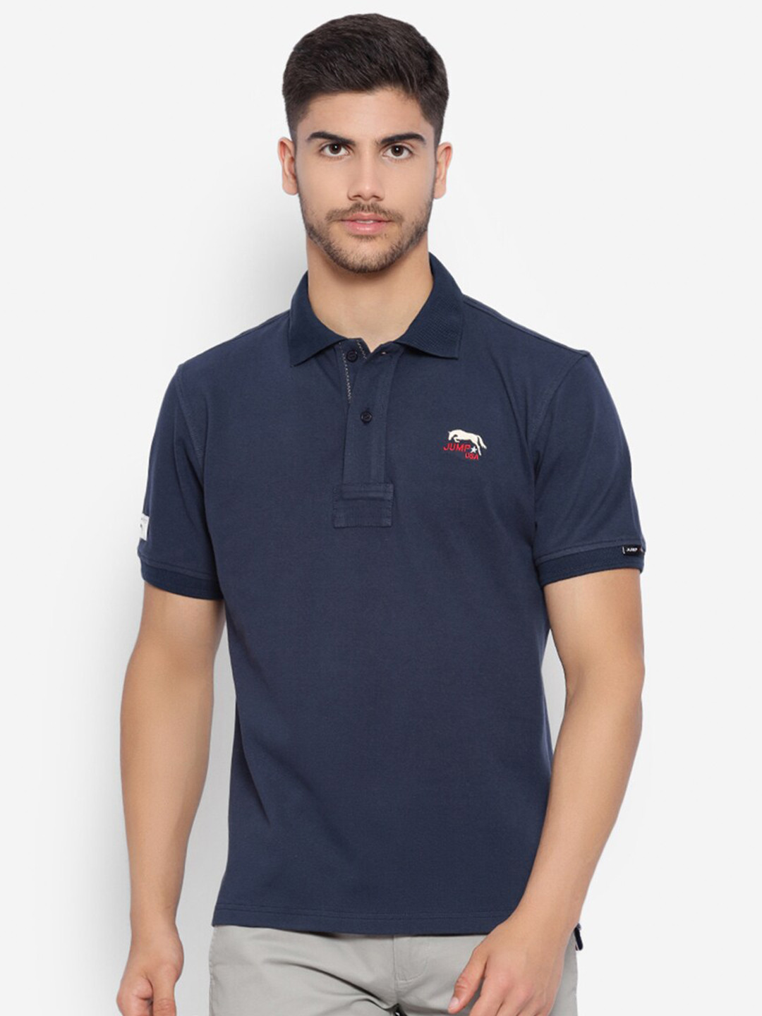 JUMP USA Polo Collar Pure Cotton T-Shirt