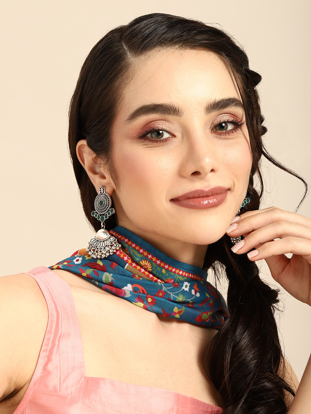 Anouk Afghani Circular Shaped Drop Earrings