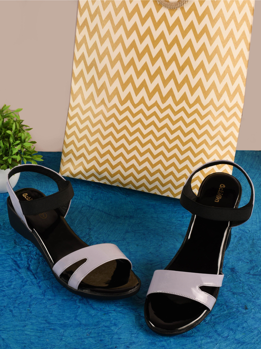 Action Open Toe Wedge Heels