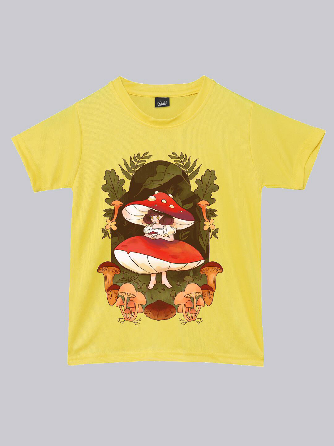 RISH Kids Printed Oversized Dry Fit Round Neck Short Sleeves T-shirt