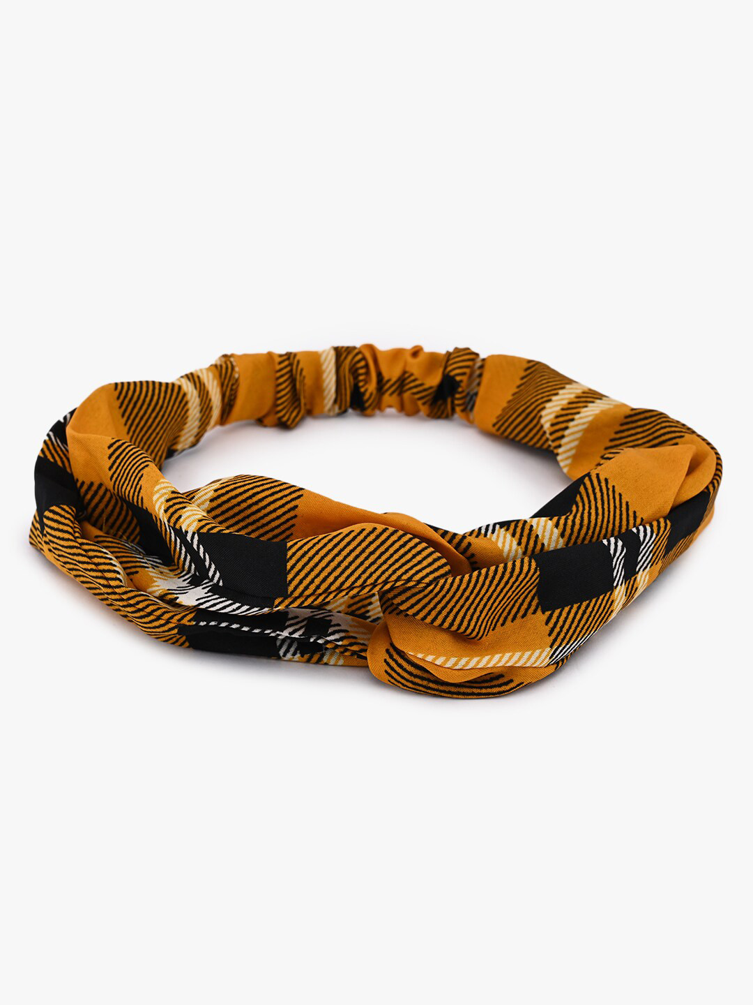 BuckleUp Women Checked Fabric Hairband