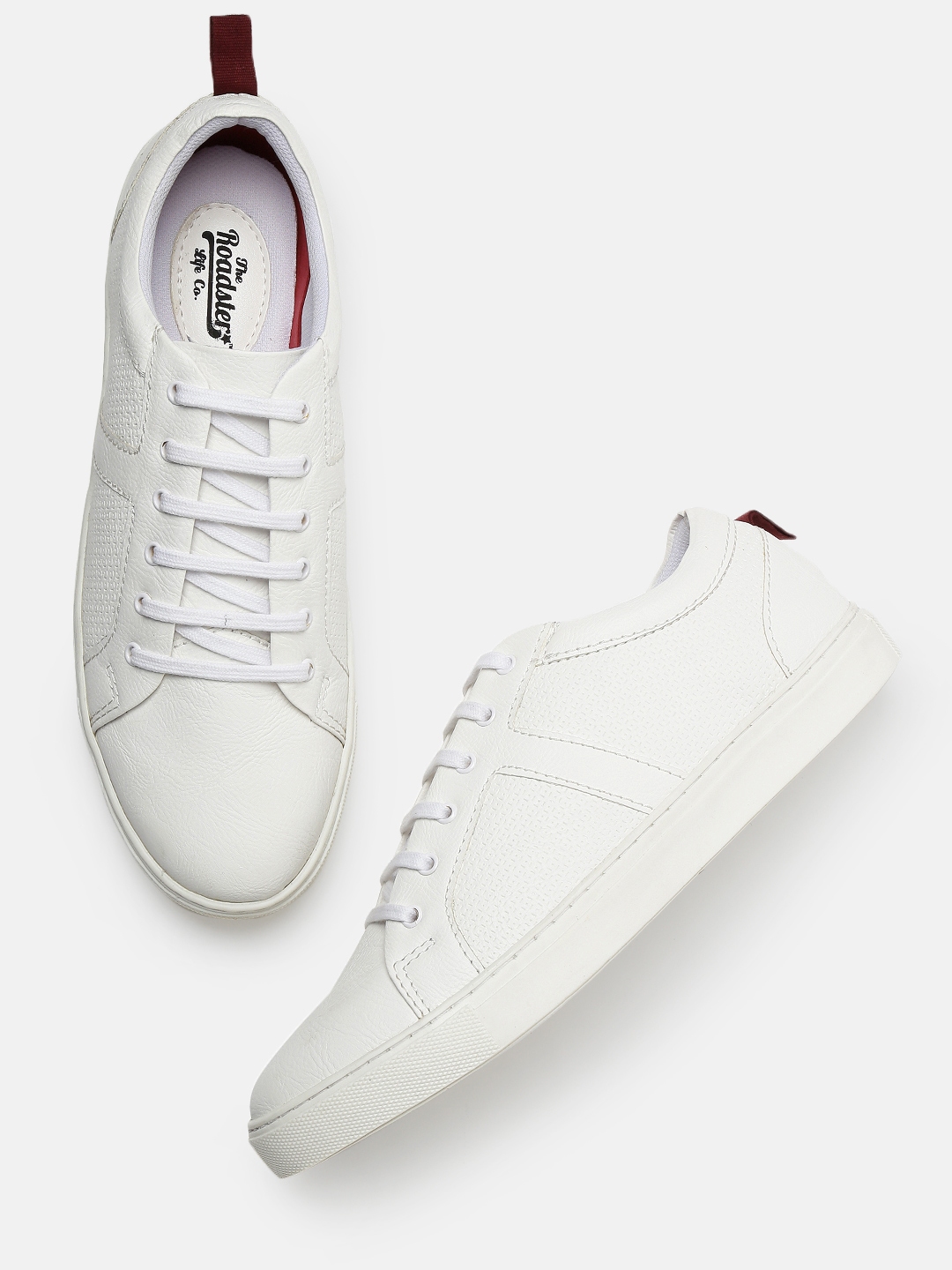 Roadster white clearance sneakers myntra