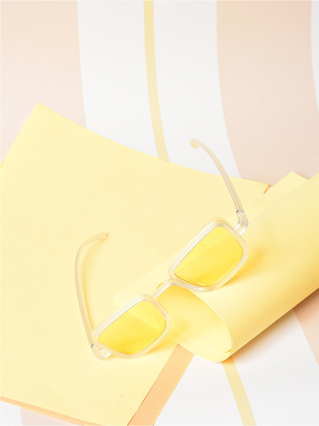 French Accent Men Rectangle Sunglasses with Polarised Lens SS23FA_HSSG1012