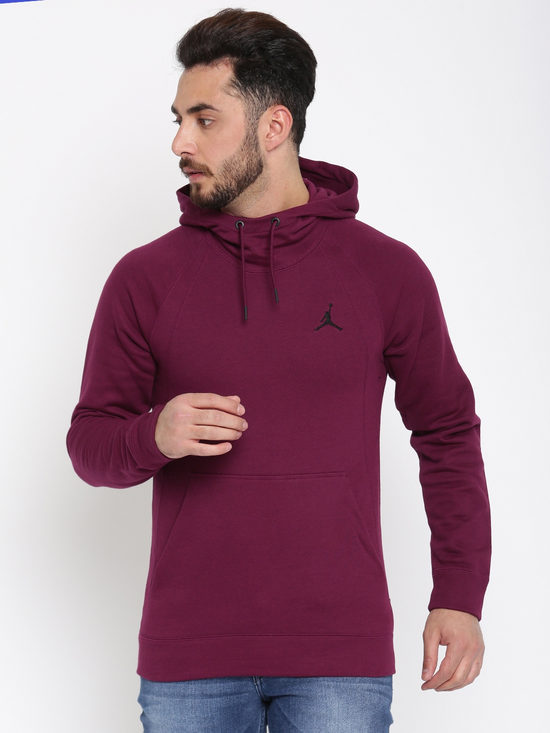 burgundy jordan hoodie