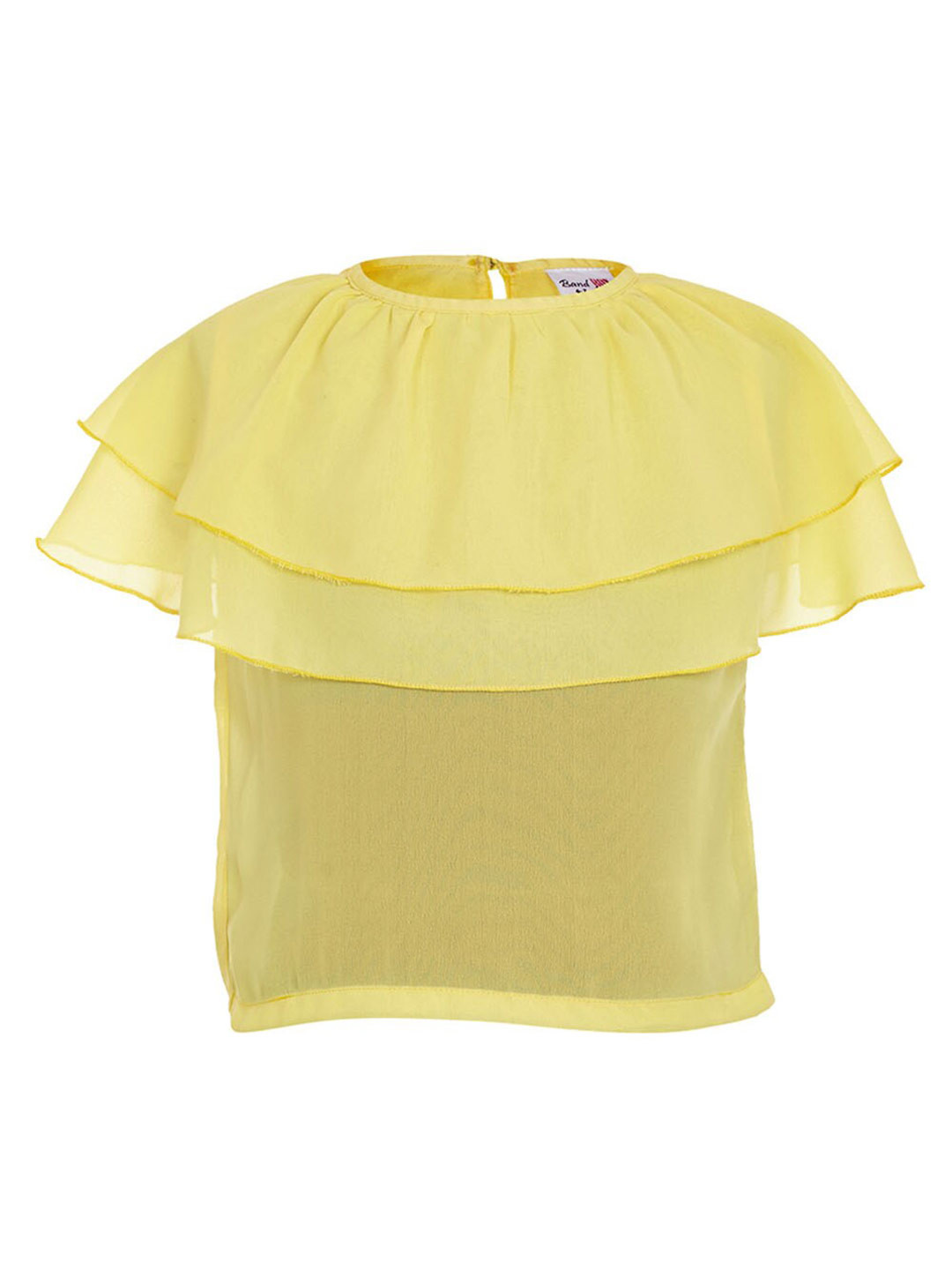 BandBox Girls Cape Sleeves Chiffon Cape Top