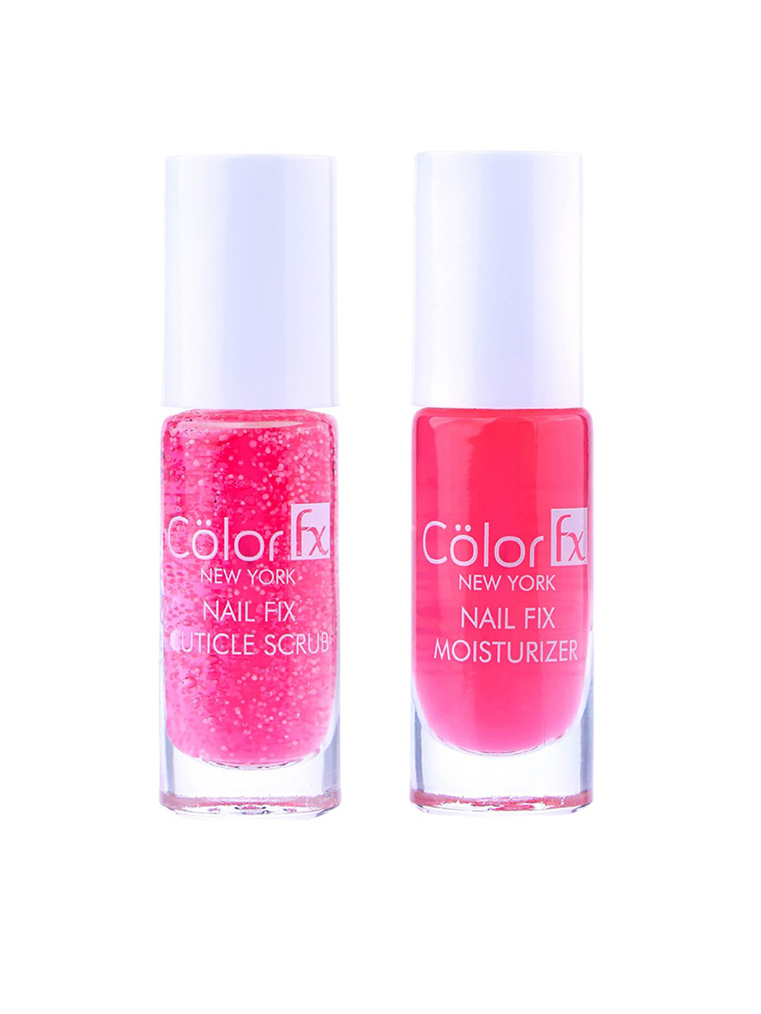 Color Fx Set of Nail Fix Moisturizer & Cuticle Scrub - 6ml Each