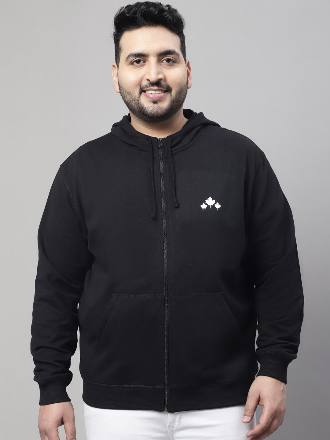 Rute Plus Size Hooded Cotton Sweatshirt