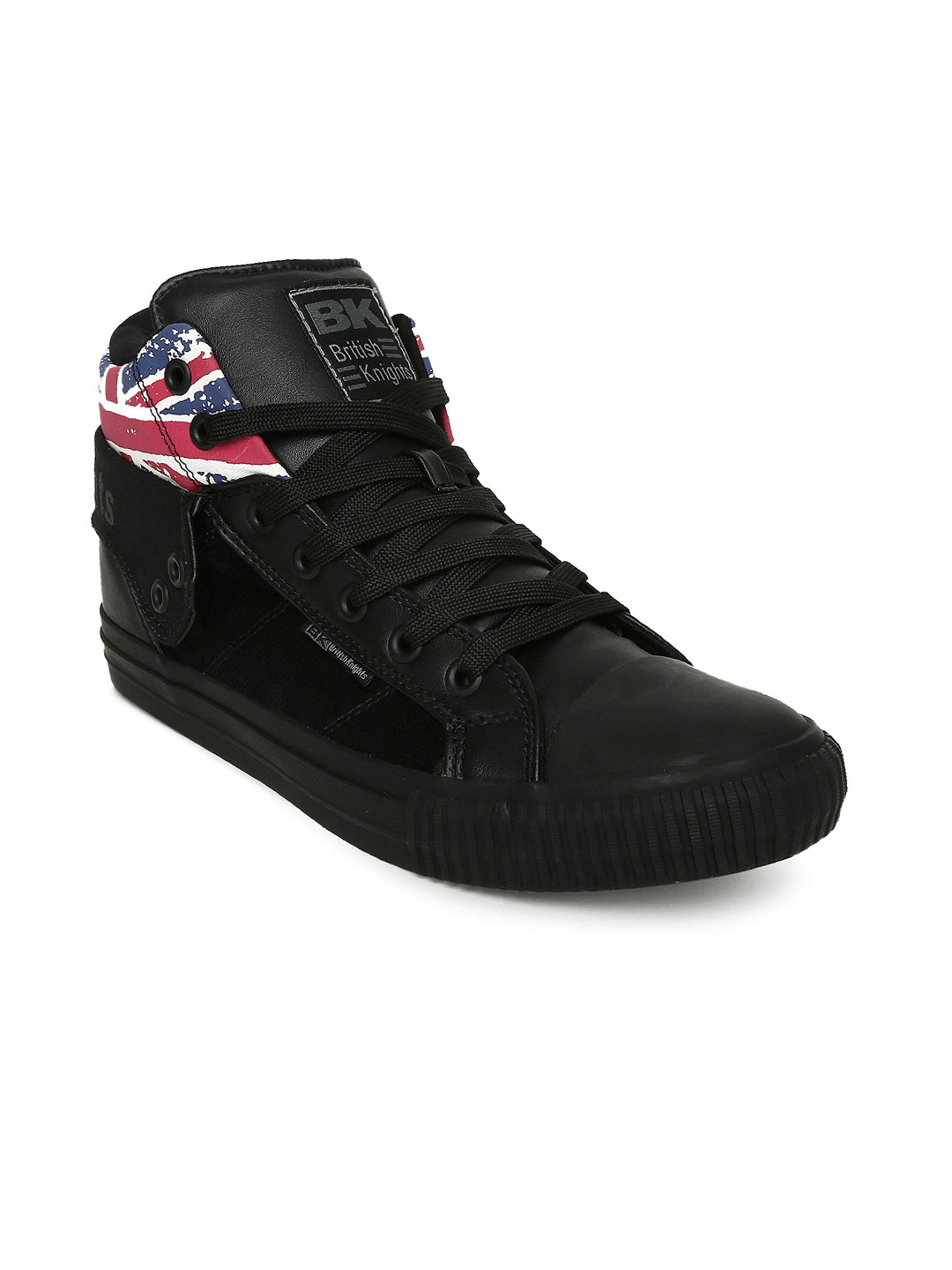 BRITISH KNIGHTS Men Black ROCO Mid-Top Sneakers