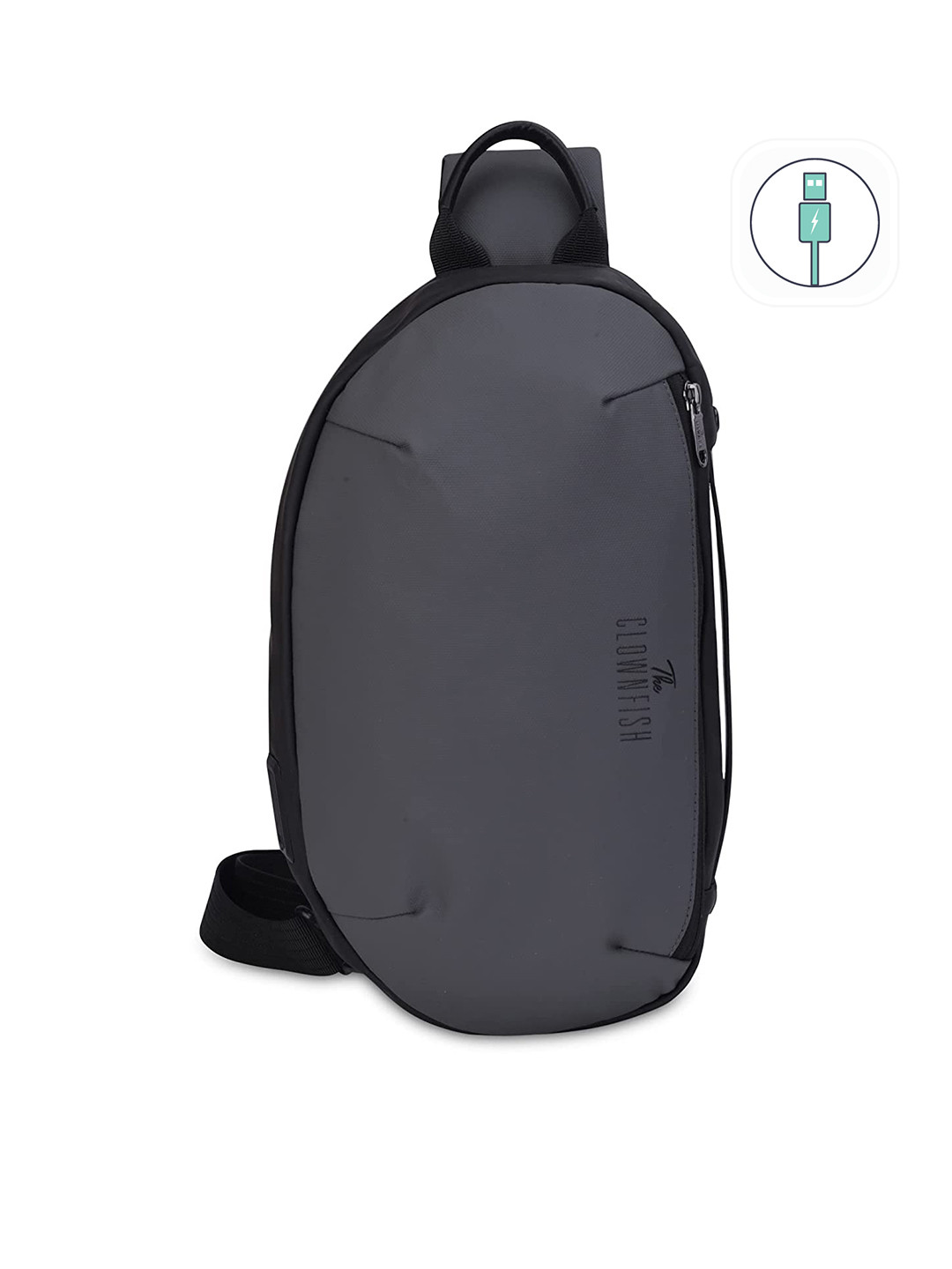 THE CLOWNFISH Anti-Theft Crossbody Backpack With USB charging port