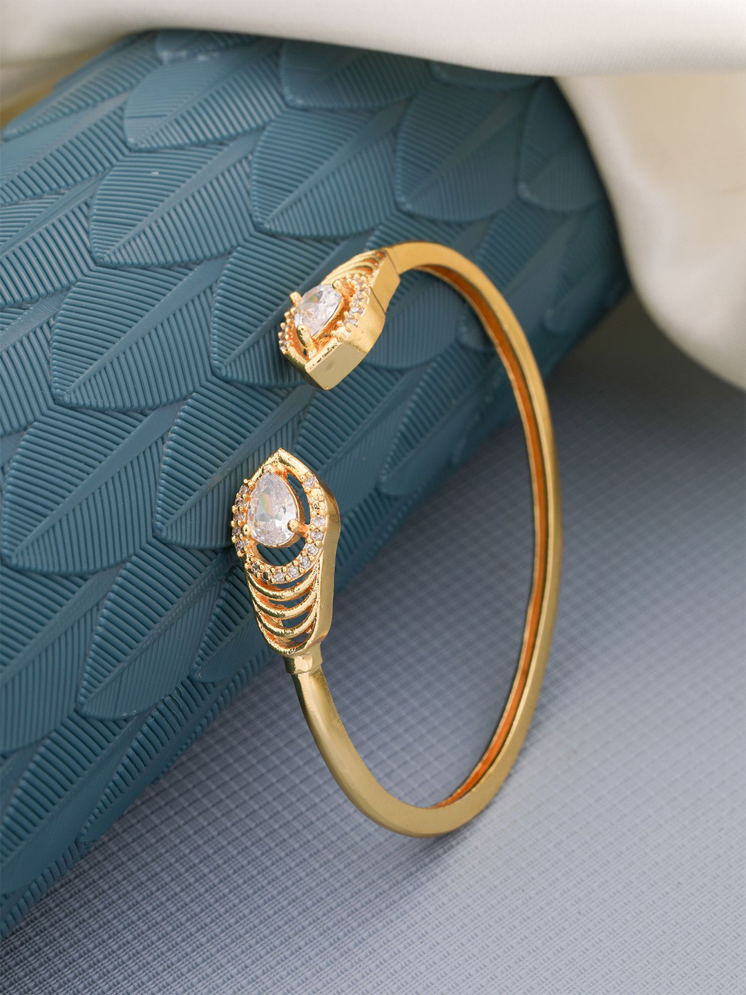 Vita Bella Women Gold-Plated Kada Bracelet