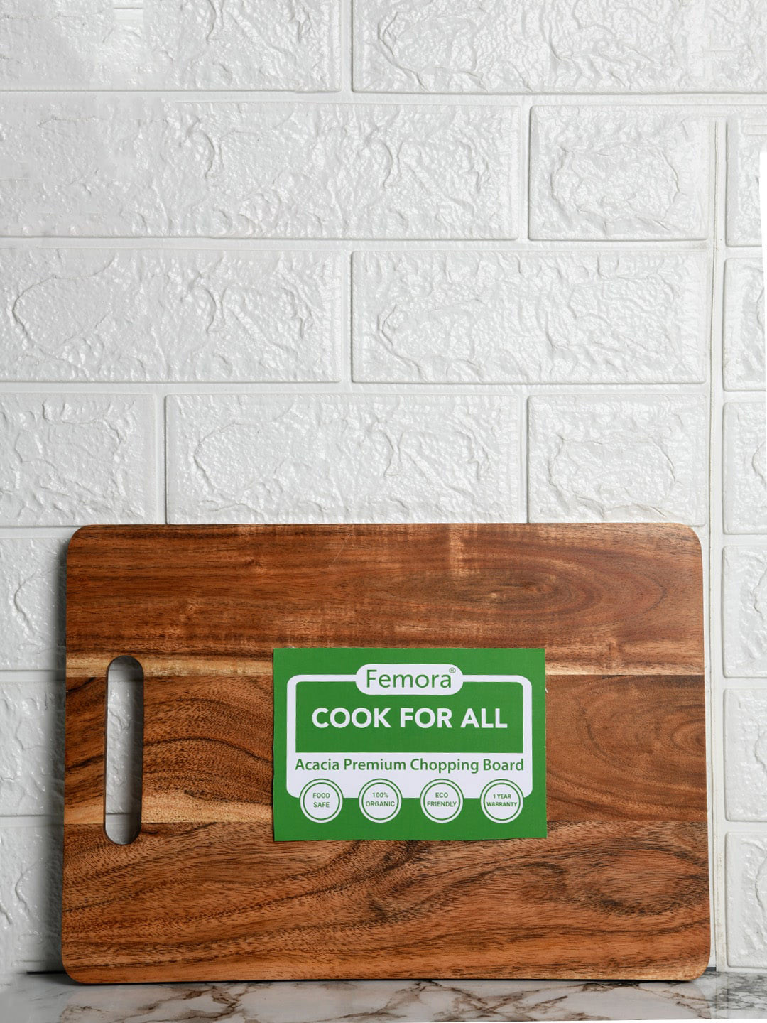 Femora Brown Anti Bacterial Wooden Chopping Board