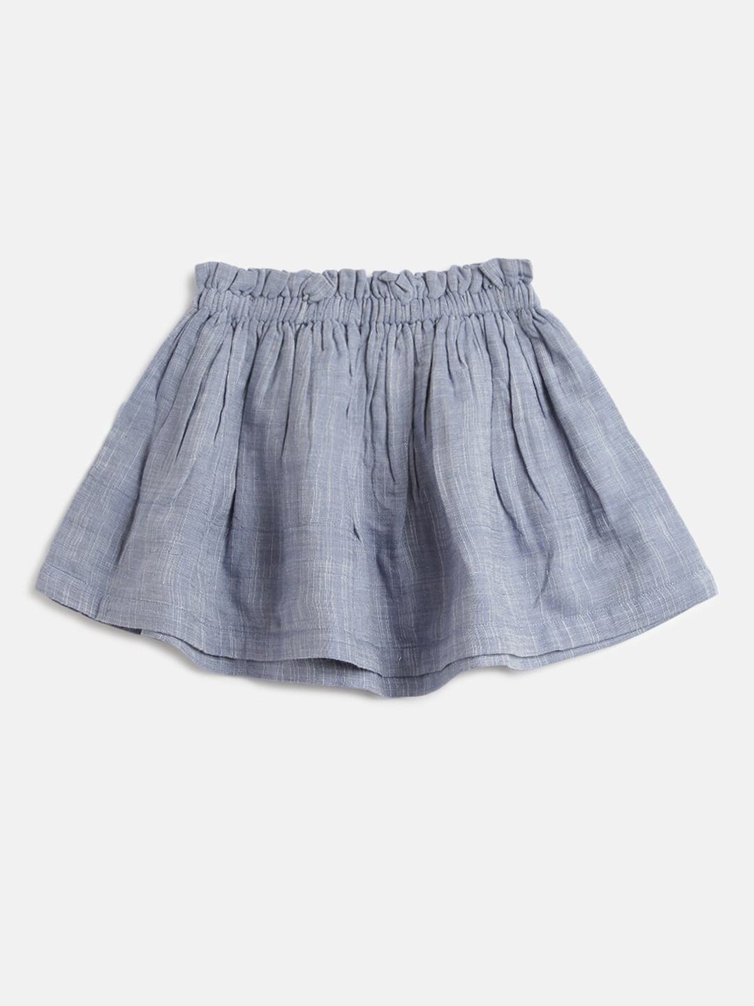 Kids On Board Girls Self-Design A-Line Mini Pure Cotton Skirt