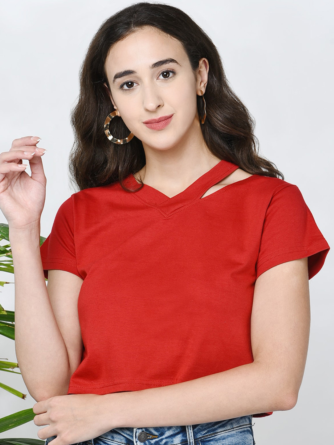 CHIMPAAANZEE V-Neck Crop Top