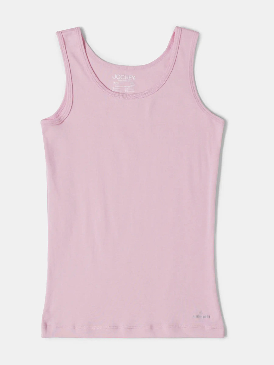 Jockey Girls Super Combed Cotton Rib Solid Inner Tank Top-SG01