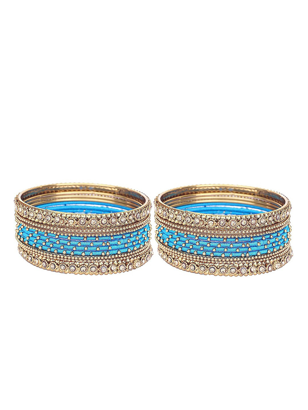 NMII Set Of 20 Cubic Zirconia-Studded Metal Bangles