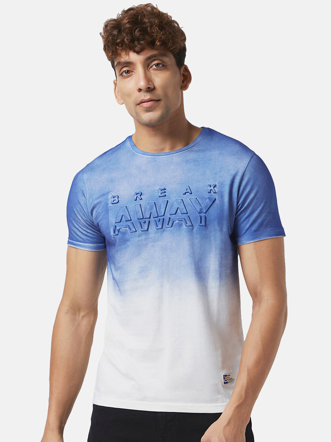 People Printed Slim Fit T-shirt