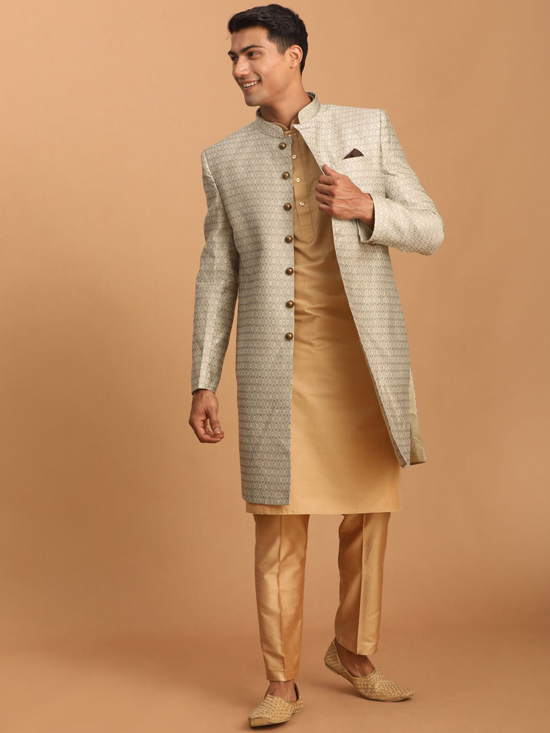 VASTRAMAY Self-Designed Indo Western Sherwani