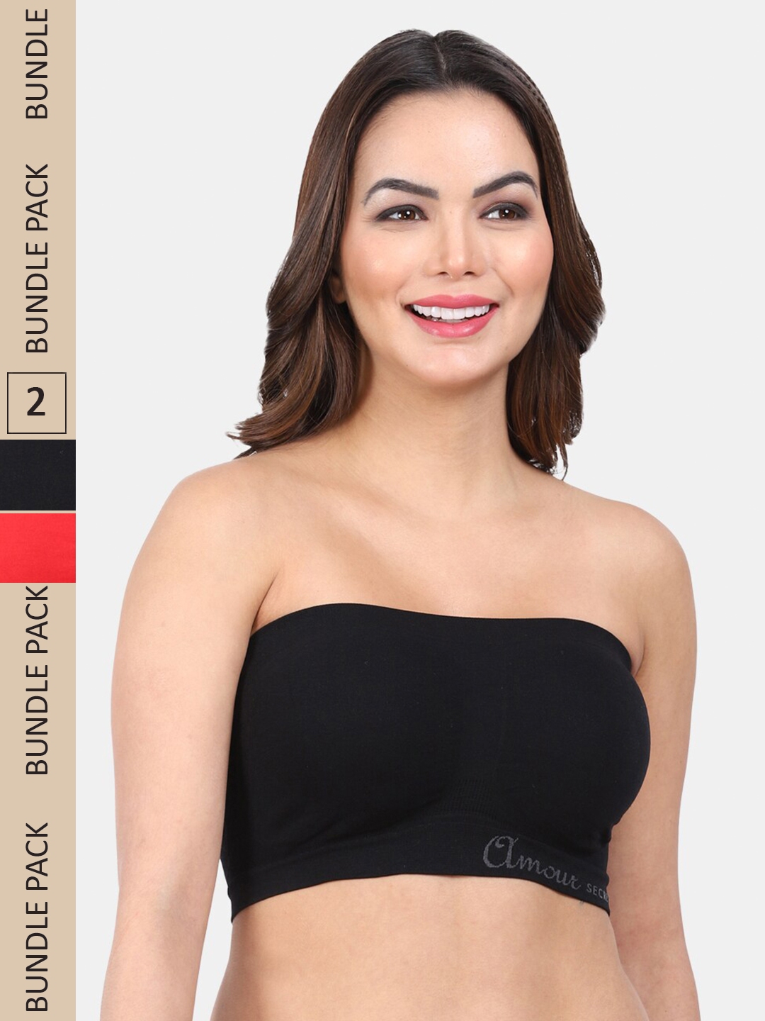 Buy RAPID Women Strapless Non Padded Tube Bra (Black) at