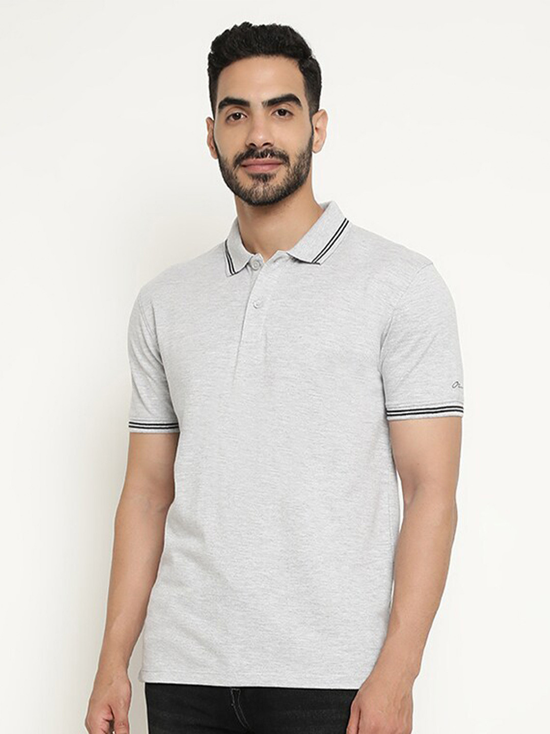 Octave Polo Collar Cotton T-shirt