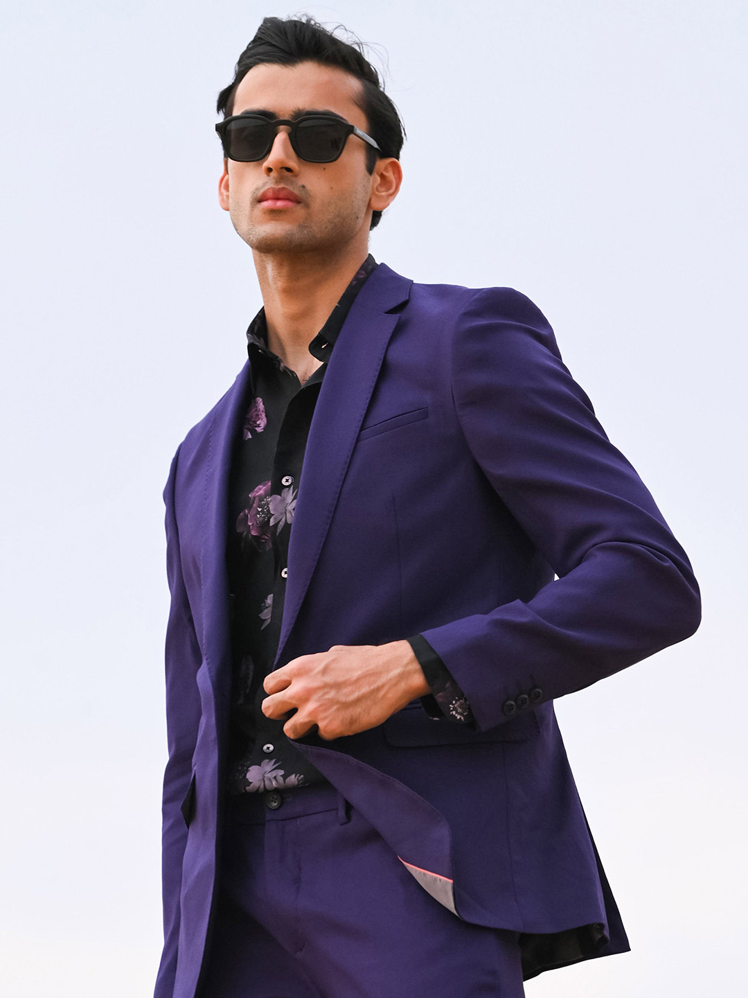 RARE RABBIT Men Bart Tailored Fit Single-Breasted Blazer