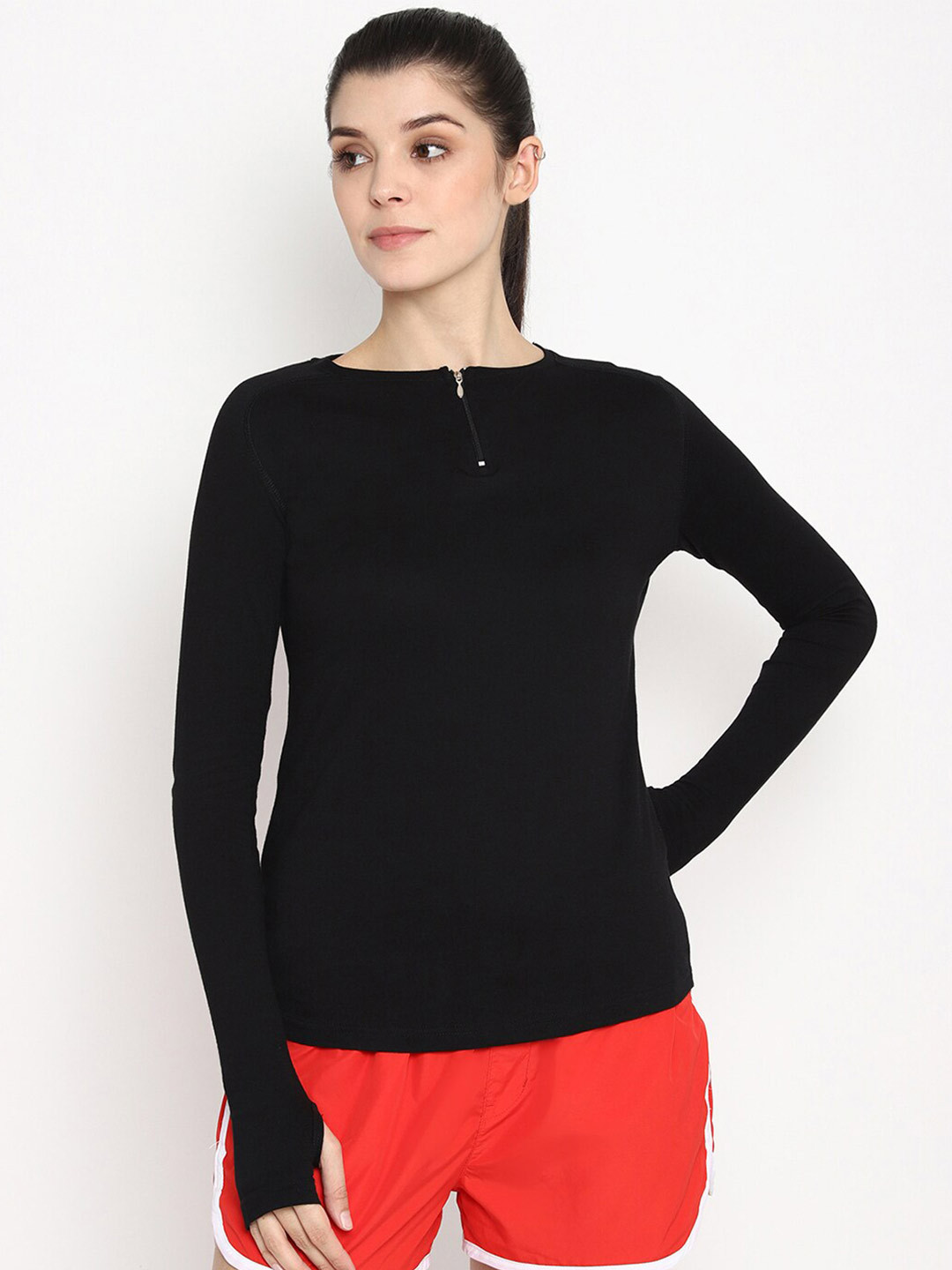 appulse Henley Neck Long Sleeves Cotton T-shirt