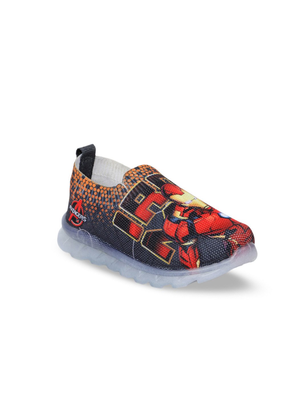 toothless Boys Iron Man Printed Comfort Insole Mesh Slip On Sneakers