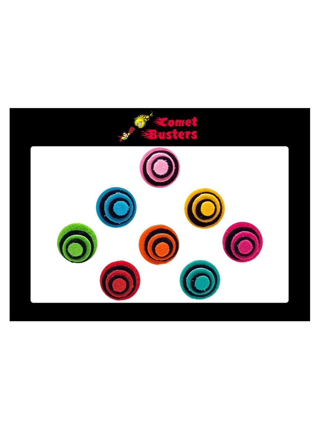 Comet Busters 8 Pcs Designer Reusable Bindi