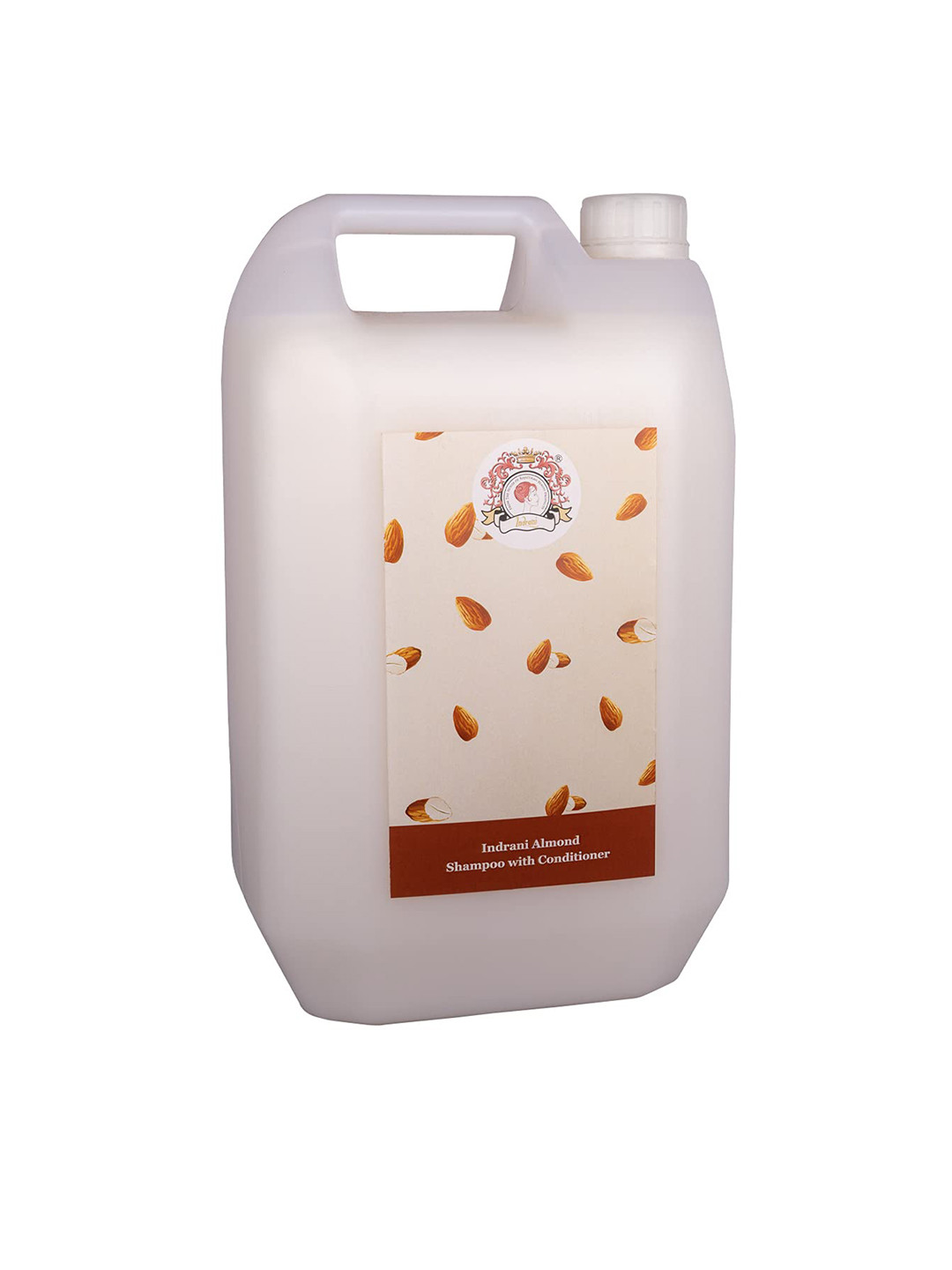 Indrani Cosmetics Almond Shampoo with Conditioner To Eliminate Dandruff - 5 Litre