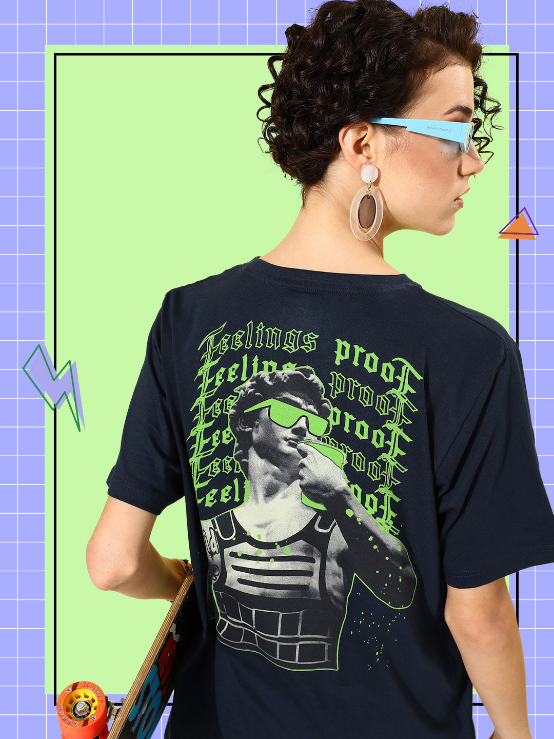DILLINGER Pure Cotton Printed Oversized T-shirt