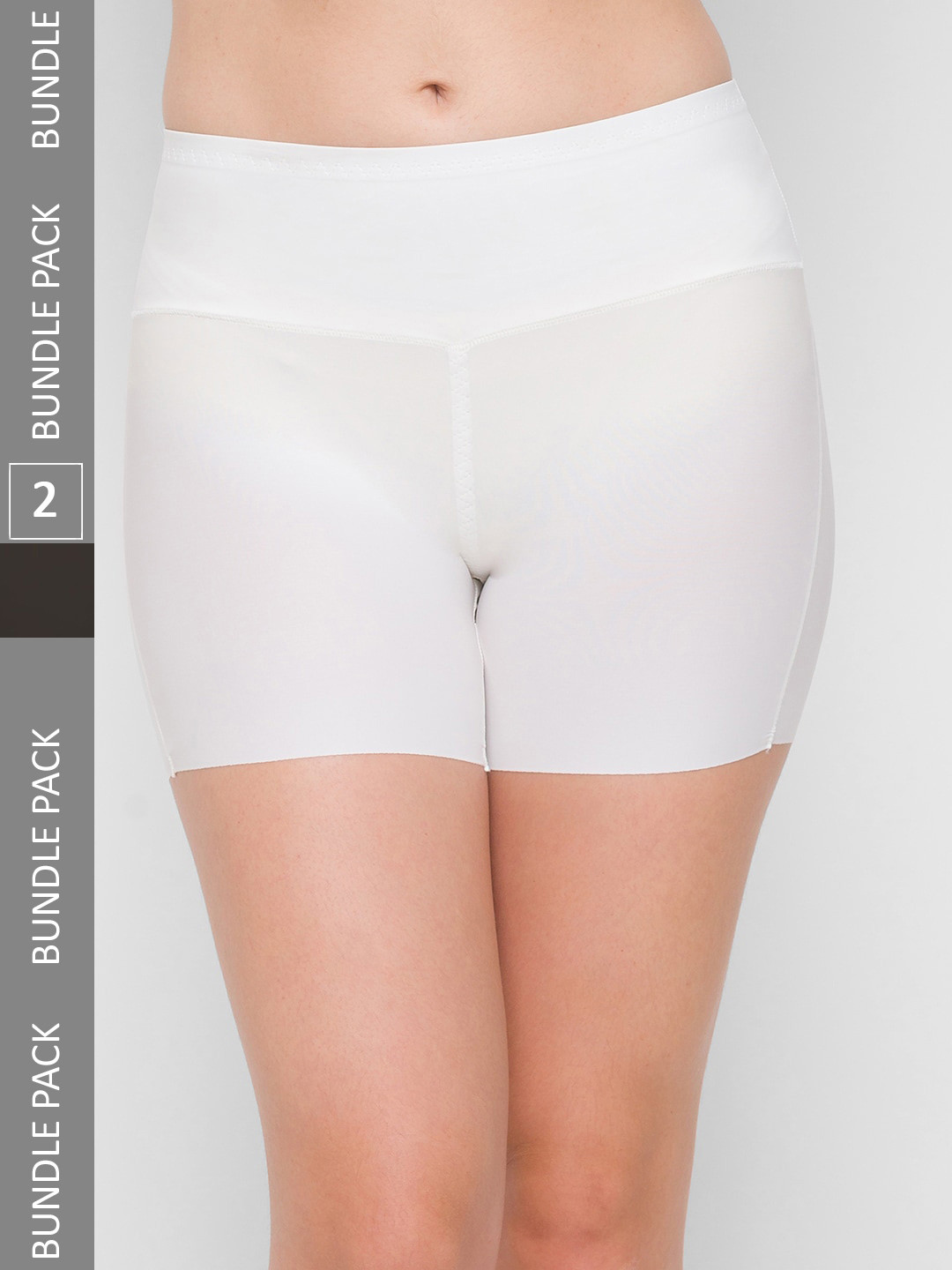 NOIRA Women Pack of 2 Seamless Boxer Style Briefs