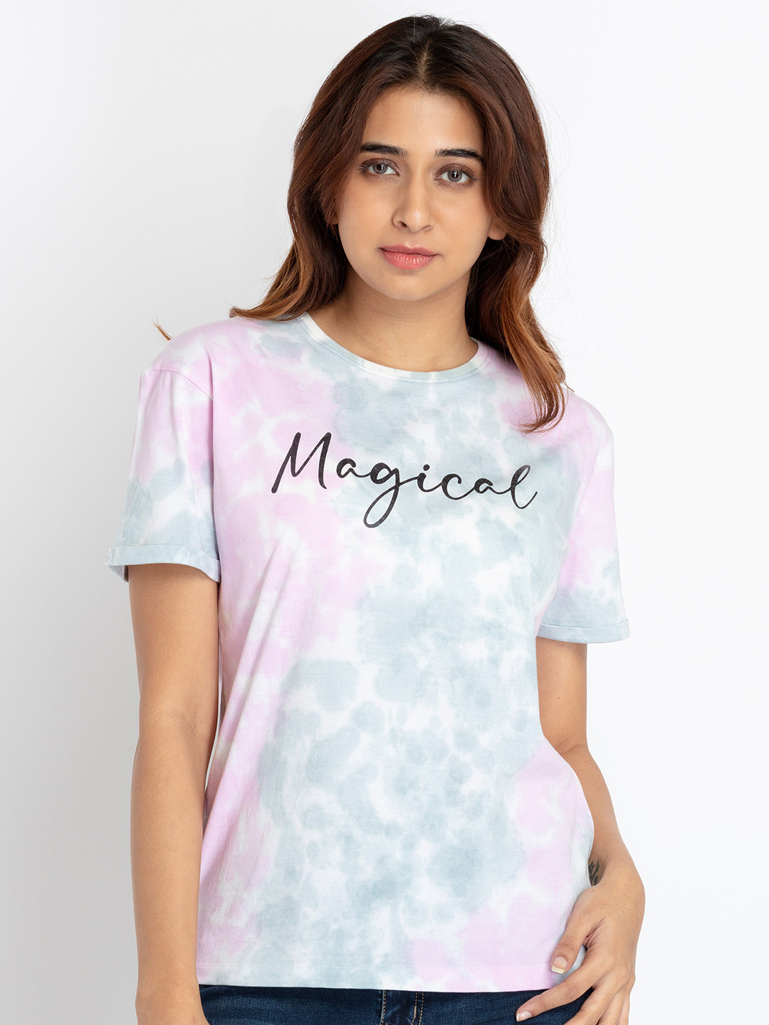 Status Quo Typography Printed Pure Cotton T-shirt