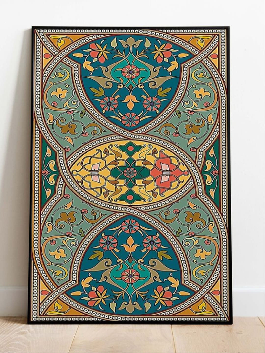 INDIAN CLASSIC ART Traditional Canvas Wall Rectangle Paintings Wall Art -30 x 20 In