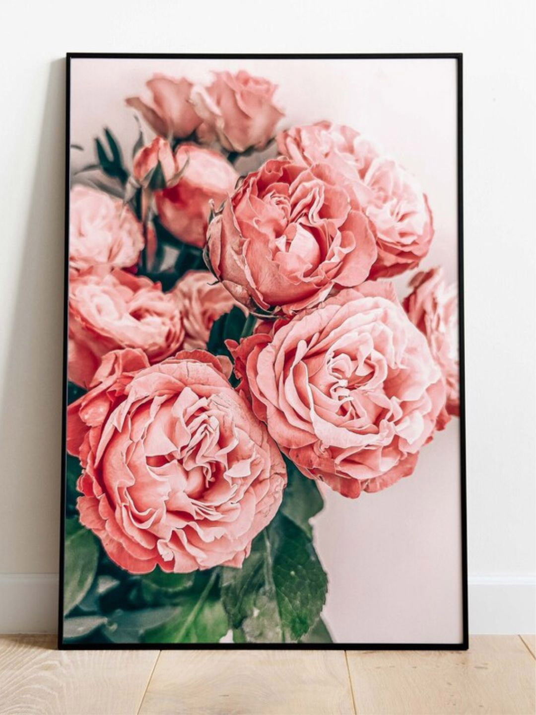 INDIAN CLASSIC ART Peonies Canvas Wall Rectangle Paintings Wall Art - 30x20In