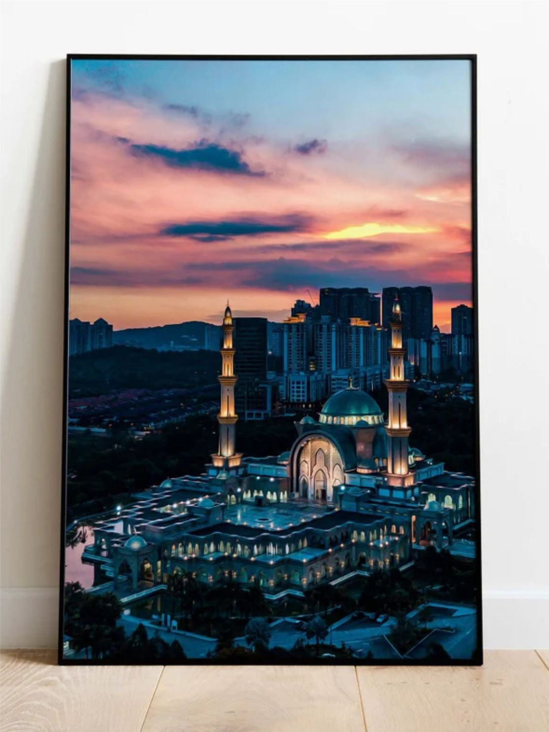 INDIAN CLASSIC ART Mosque Canvas Wall Rectangle Paintings Wall Art - 20 x 30 In