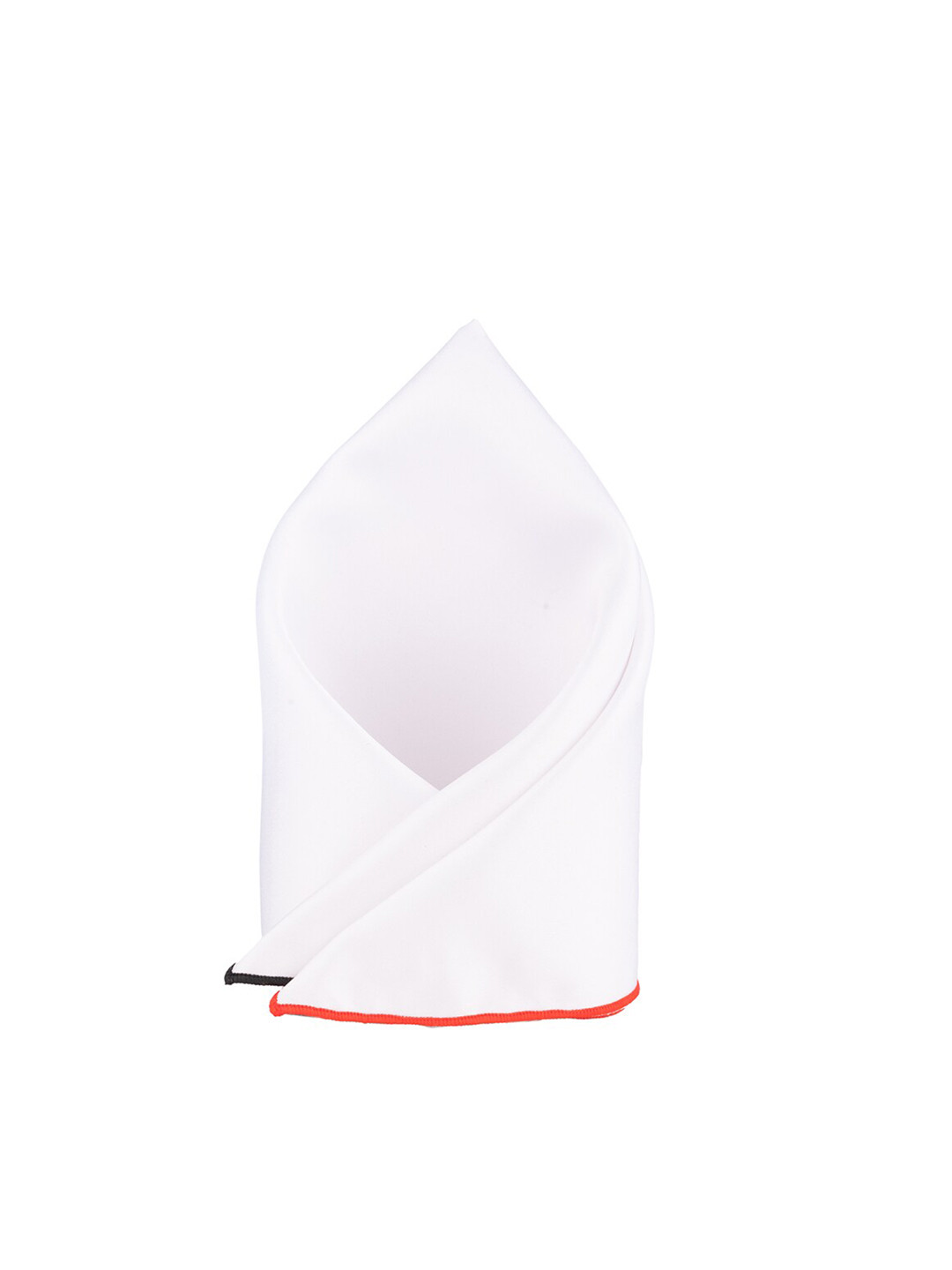 The Tie Hub Contrast Border Silk Pocket Square