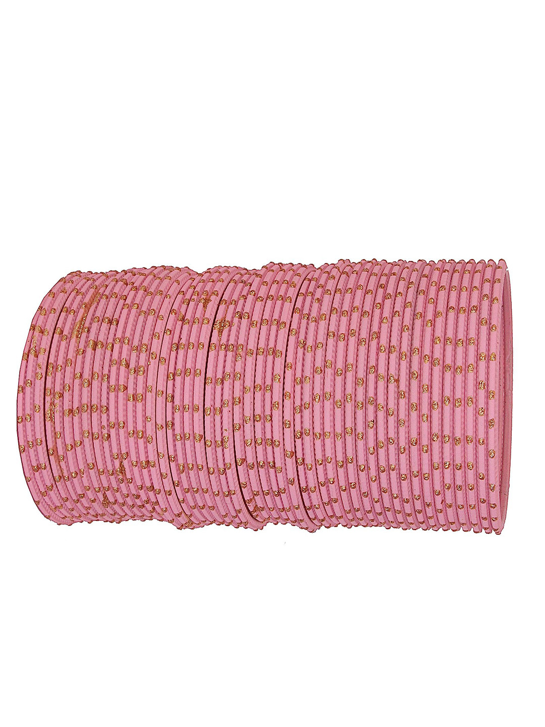 NMII Set of 48 Glitter Detailed Glossy Finished Bangles